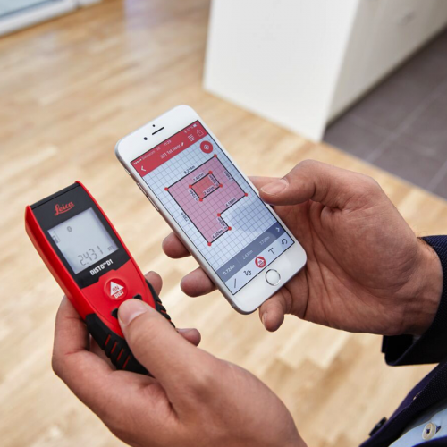 disto d1 conectado con telefono inteligente